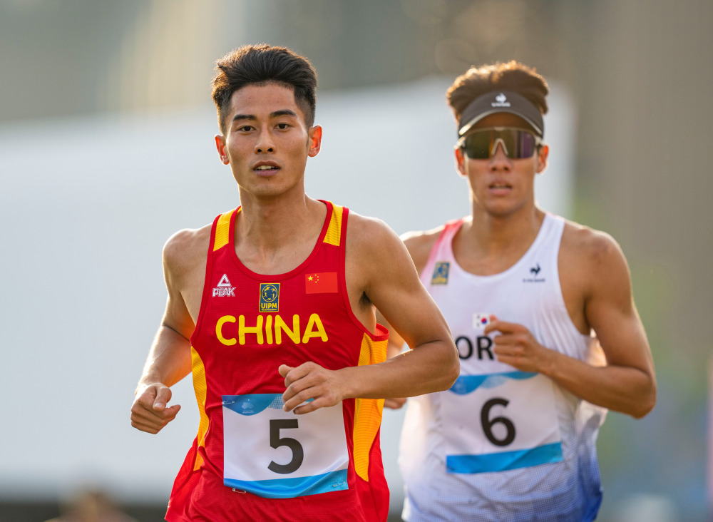 关于现代五项比拼激烈，多国选手获奖的信息